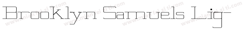 Brooklyn Samuels Lig字体转换